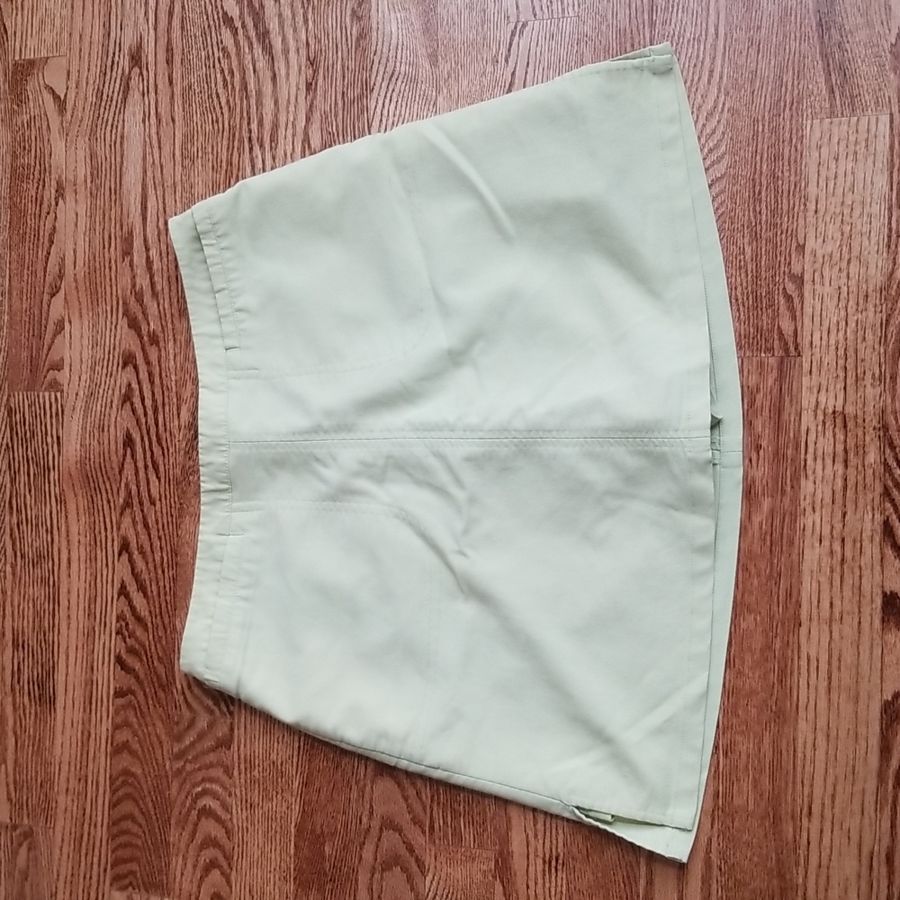 (11) Reitmans Pastel Athleisure Skort with Pockets Partial Zip Back Rayon Blend